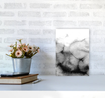Majestic Monochrome Watercolour 09 Art Print by Pixy Paper A4 Black Frame