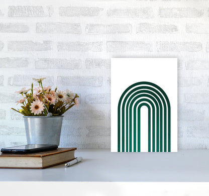Rainbow emerald Art Print by Pixy Paper A4 Black Frame