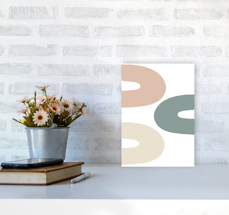 Inspired Three Rainbows Art Print by Pixy Paper A4 Black Frame