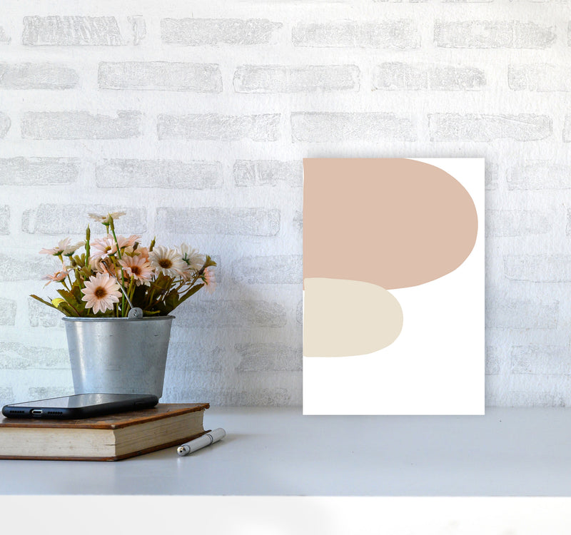 Inspired Side Stones Art Print by Pixy Paper A4 Black Frame