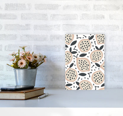 Inspired Fruit Art Print by Pixy Paper A4 Black Frame