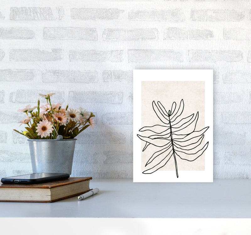 Autumn Wispa abstract Art Print by Pixy Paper A4 Black Frame
