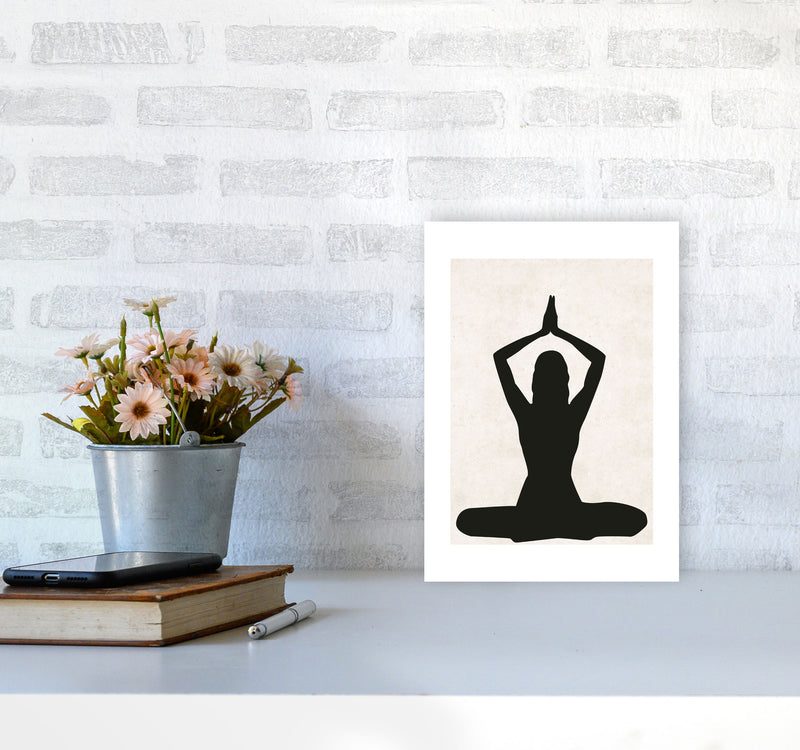 Autumn Olga abstract Art Print by Pixy Paper A4 Black Frame