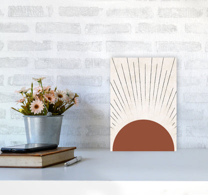 Autumn Sasha Sun abstract Art Print by Pixy Paper A4 Black Frame