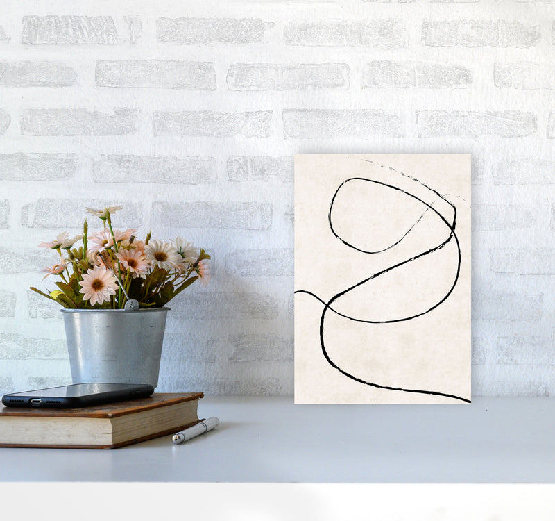 Autumn Wilma abstract Art Print by Pixy Paper A4 Black Frame