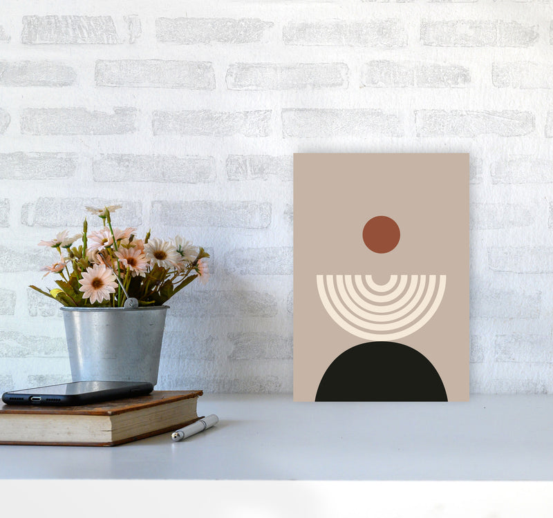 Autumn Lucille abstract Art Print by Pixy Paper A4 Black Frame