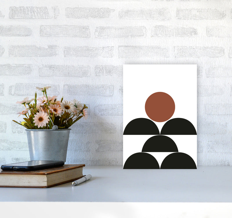 Autumn Jessica abstract Art Print by Pixy Paper A4 Black Frame