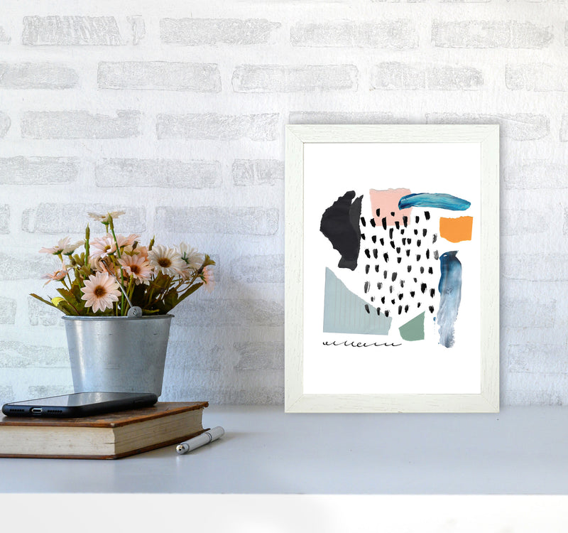 Abstract Shapes Artboard Modern Print A4 Oak Frame