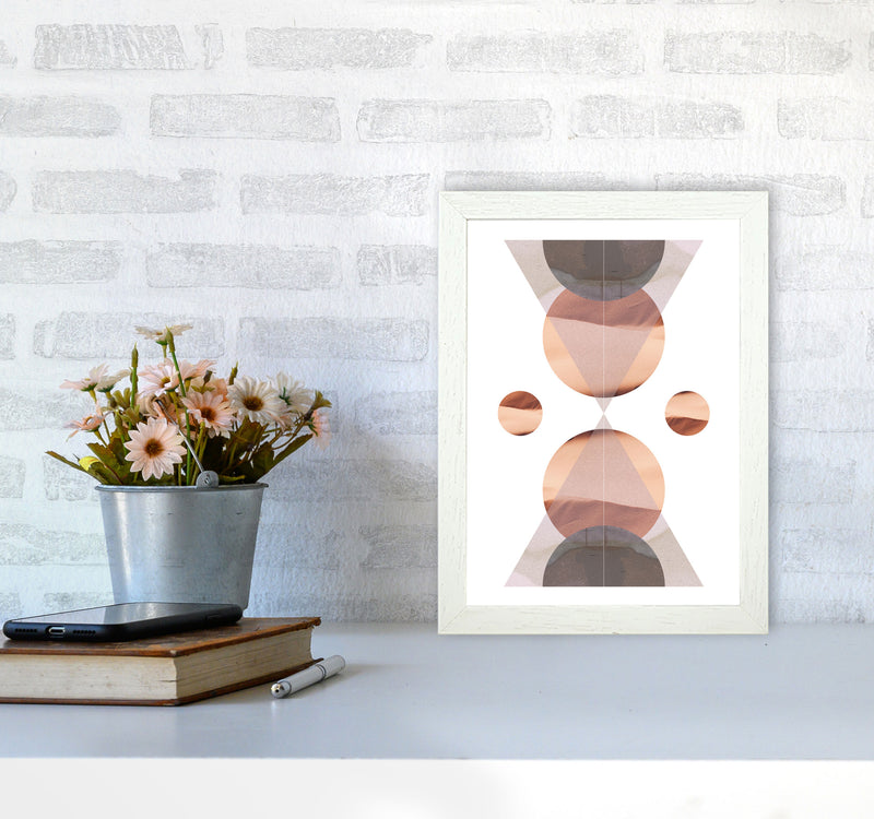Abstract Sandstorm 1 Modern Print A4 Oak Frame