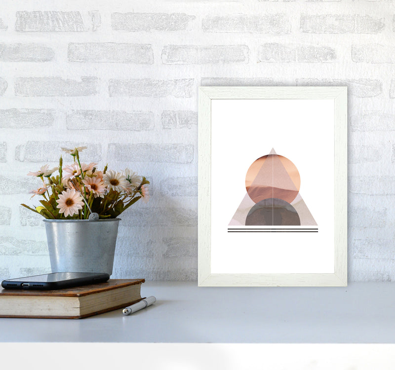 Abstract Sandstorm 2 Modern Print A4 Oak Frame