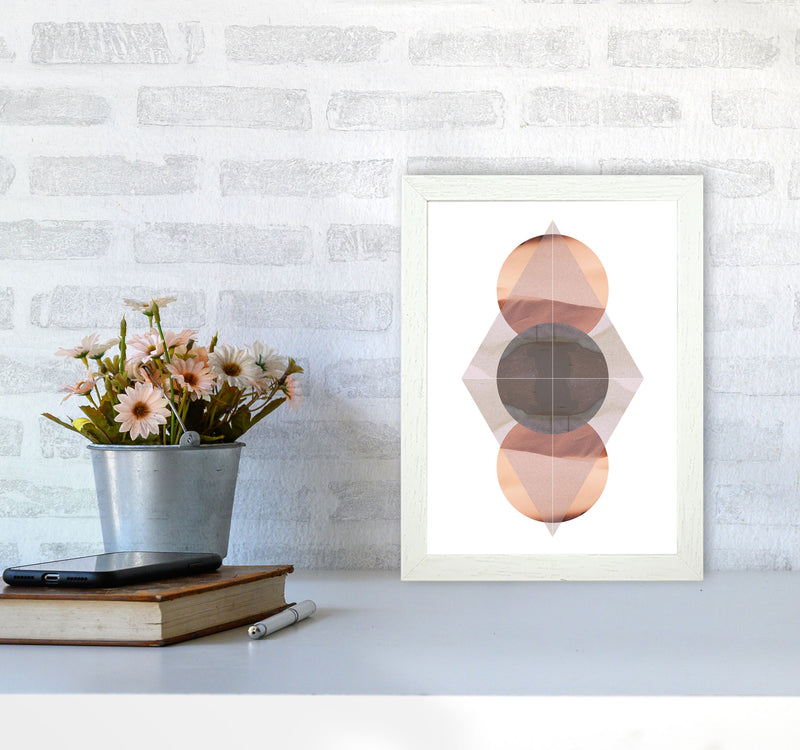 Abstract Sandstorm 3 Modern Print A4 Oak Frame