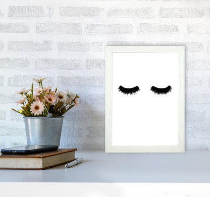 Lashes Modern Print A4 Oak Frame