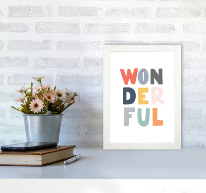 Wonderful Colour Framed Nursey Wall Art Print A4 Oak Frame