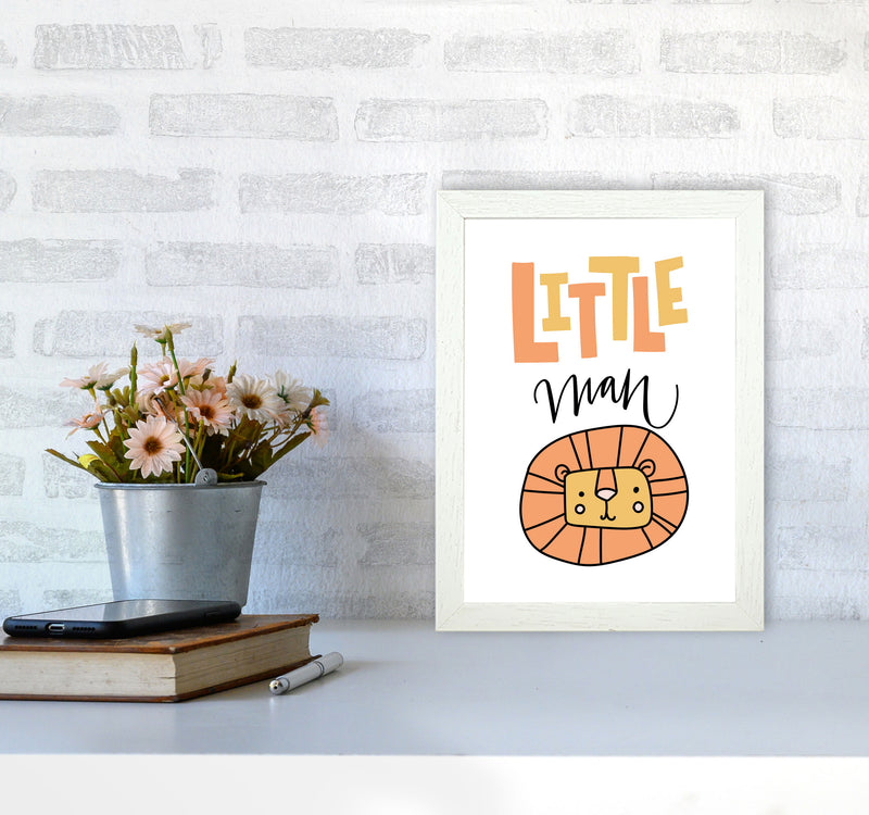 Little Lion Man Framed Nursey Wall Art Print A4 Oak Frame