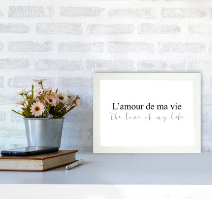 The Love Of My Life Landscape Modern Print A4 Oak Frame