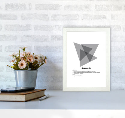 Geometric Meaning 5 Modern Print A4 Oak Frame