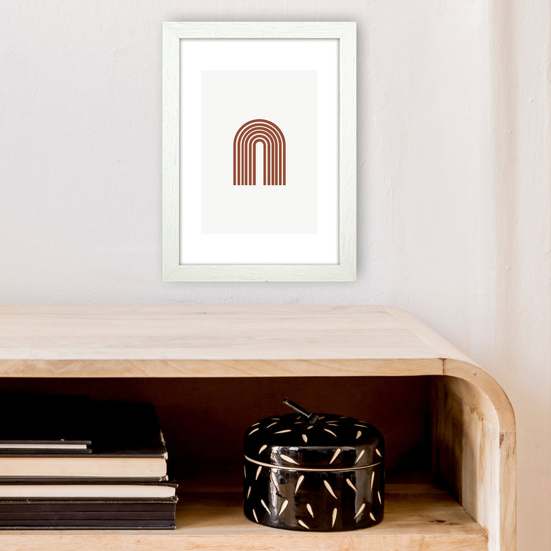 Mica Sand Rainbow N18  Art Print by Pixy Paper A4 Oak Frame