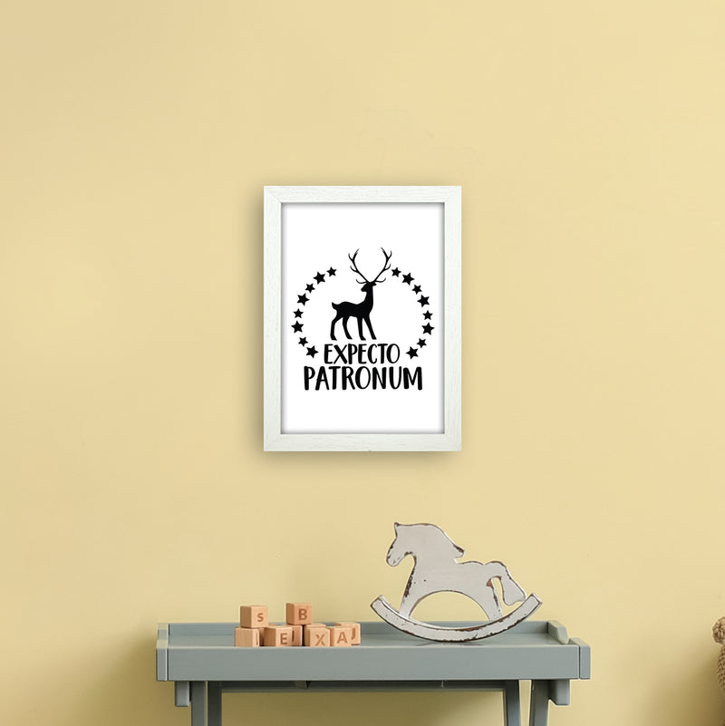 Expecto Patronum  Art Print by Pixy Paper A4 Oak Frame