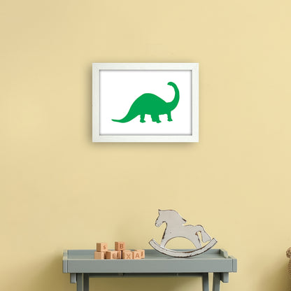 Sauro Green  Art Print by Pixy Paper A4 Oak Frame