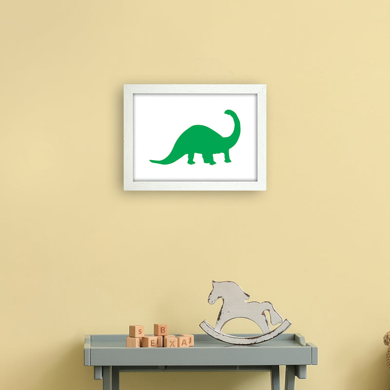 Sauro Green  Art Print by Pixy Paper A4 Oak Frame