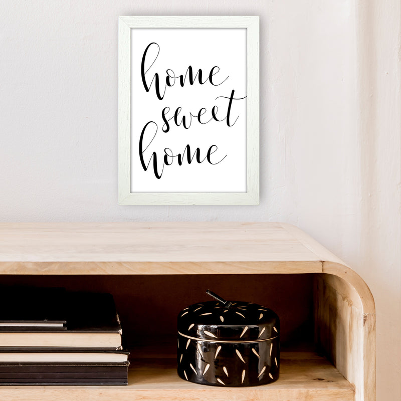 Home Sweet Home  Art Print by Pixy Paper A4 Oak Frame