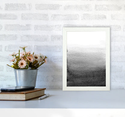 Majestic Monochrome Watercolour 13 Art Print by Pixy Paper A4 Oak Frame