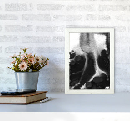 Majestic Monochrome Watercolour 20 Art Print by Pixy Paper A4 Oak Frame