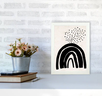 Autumn Raine abstract Art Print by Pixy Paper A4 Oak Frame