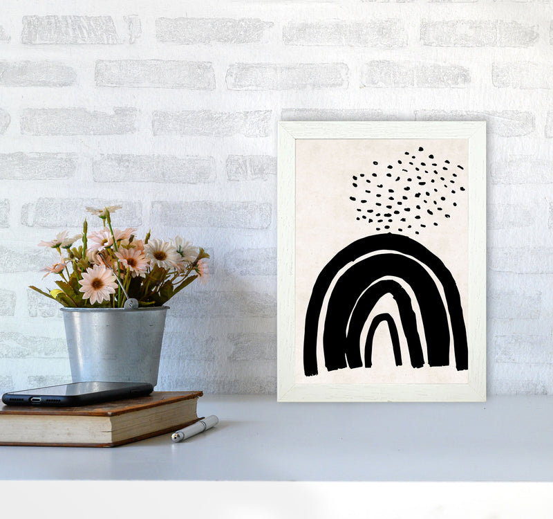 Autumn Raine abstract Art Print by Pixy Paper A4 Oak Frame
