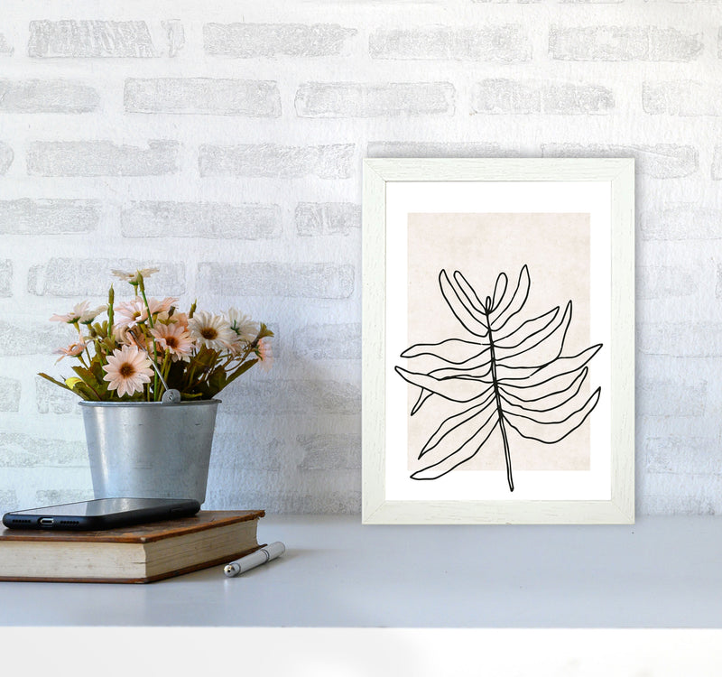 Autumn Wispa abstract Art Print by Pixy Paper A4 Oak Frame