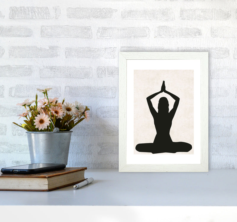 Autumn Olga abstract Art Print by Pixy Paper A4 Oak Frame