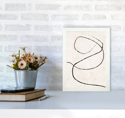 Autumn Wilma abstract Art Print by Pixy Paper A4 Oak Frame