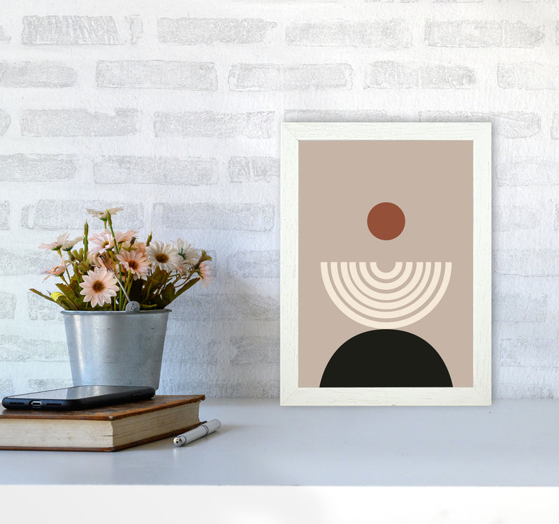 Autumn Lucille abstract Art Print by Pixy Paper A4 Oak Frame
