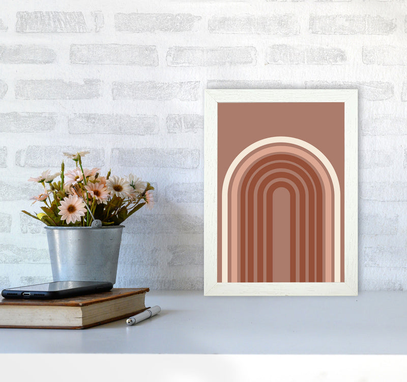 Autumn Aubrey abstract Art Print by Pixy Paper A4 Oak Frame