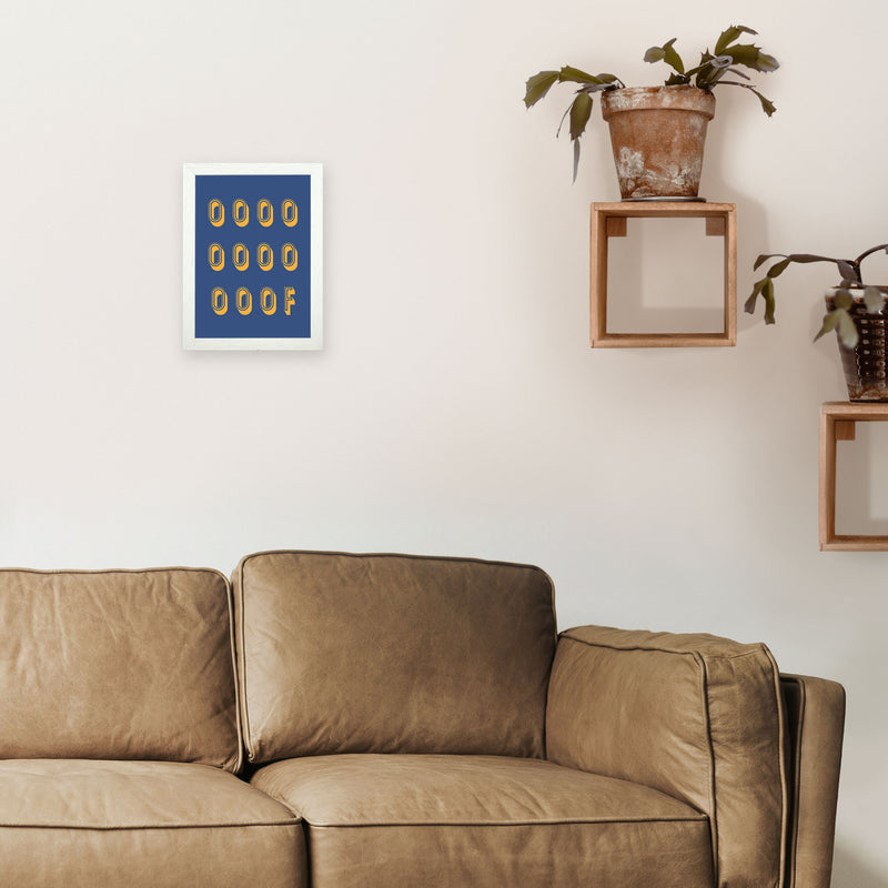 Ooof Art Print by Pixy Paper A4 Oak Frame
