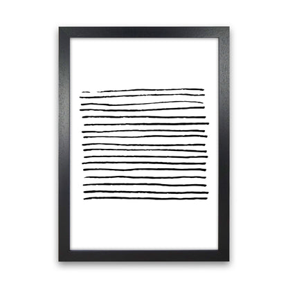 Black Zebra Lines Abstract Modern Print Black Grain