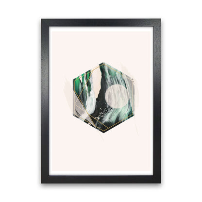Random Geo Styles 1 Modern Print Black Grain