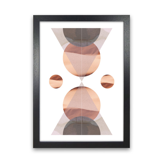Abstract Sandstorm 1 Modern Print Black Grain
