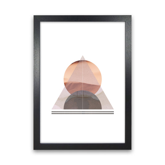 Abstract Sandstorm 2 Modern Print Black Grain