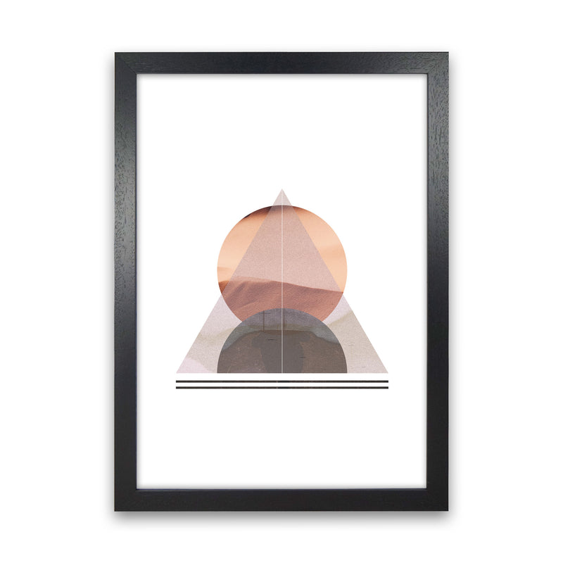 Abstract Sandstorm 2 Modern Print Black Grain