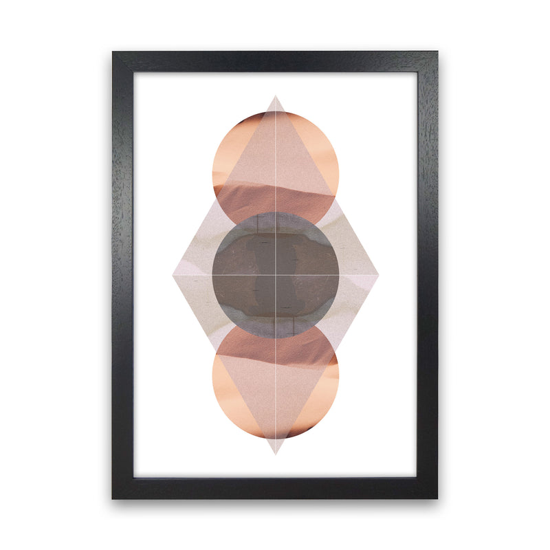 Abstract Sandstorm 3 Modern Print Black Grain