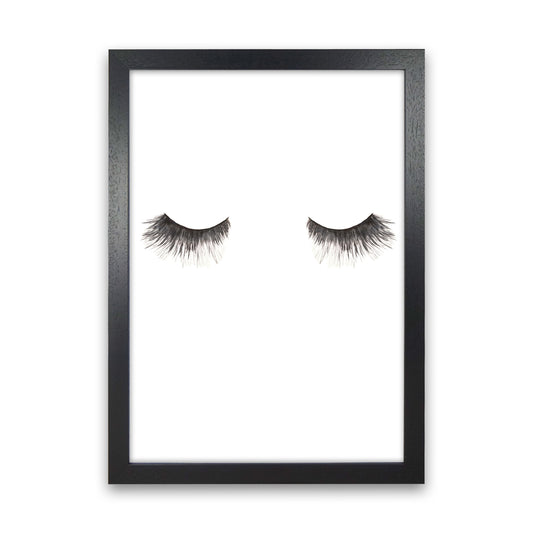 Eyelashes Modern Print Black Grain