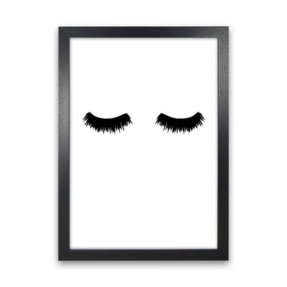Lashes Modern Print Black Grain