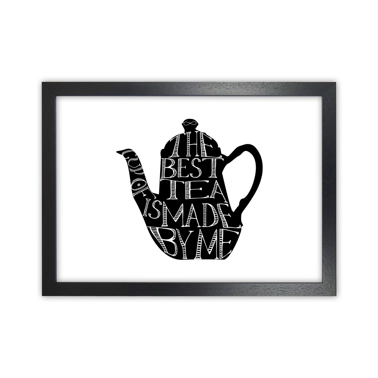 The Best Tea Modern Print, Framed Kitchen Wall Art