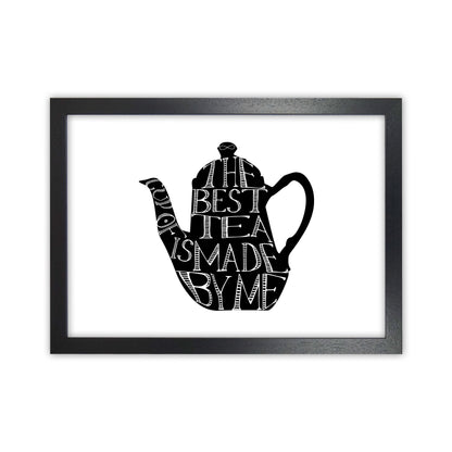 The Best Tea Modern Print, Framed Kitchen Wall Art