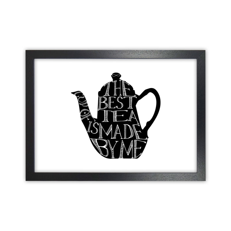 The Best Tea Modern Print, Framed Kitchen Wall Art