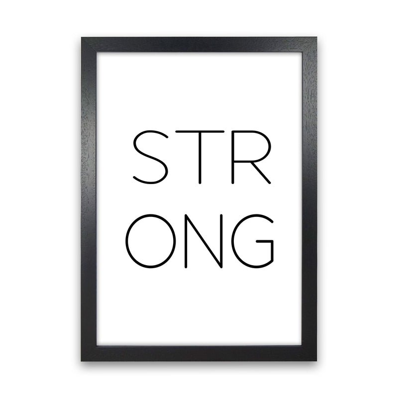 Strong Modern Print Black Grain