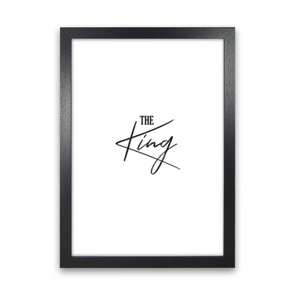 The King Modern Print Black Grain