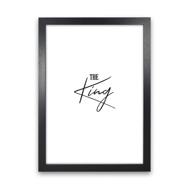 The King Modern Print Black Grain