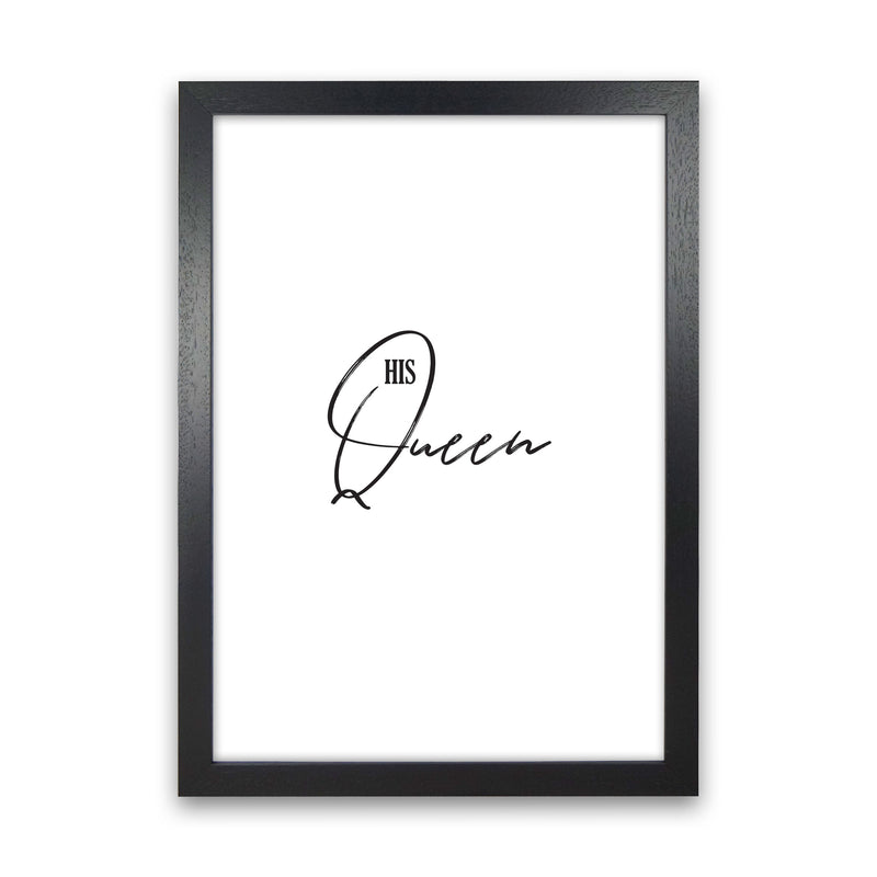 The Queen Modern Print Black Grain